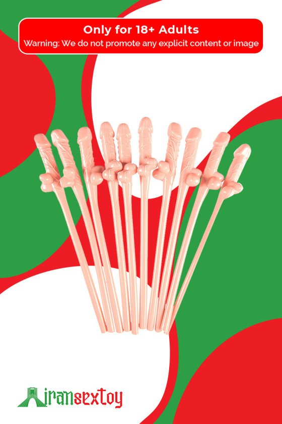 Pack of Ten Willy Straws Blow me KP-001