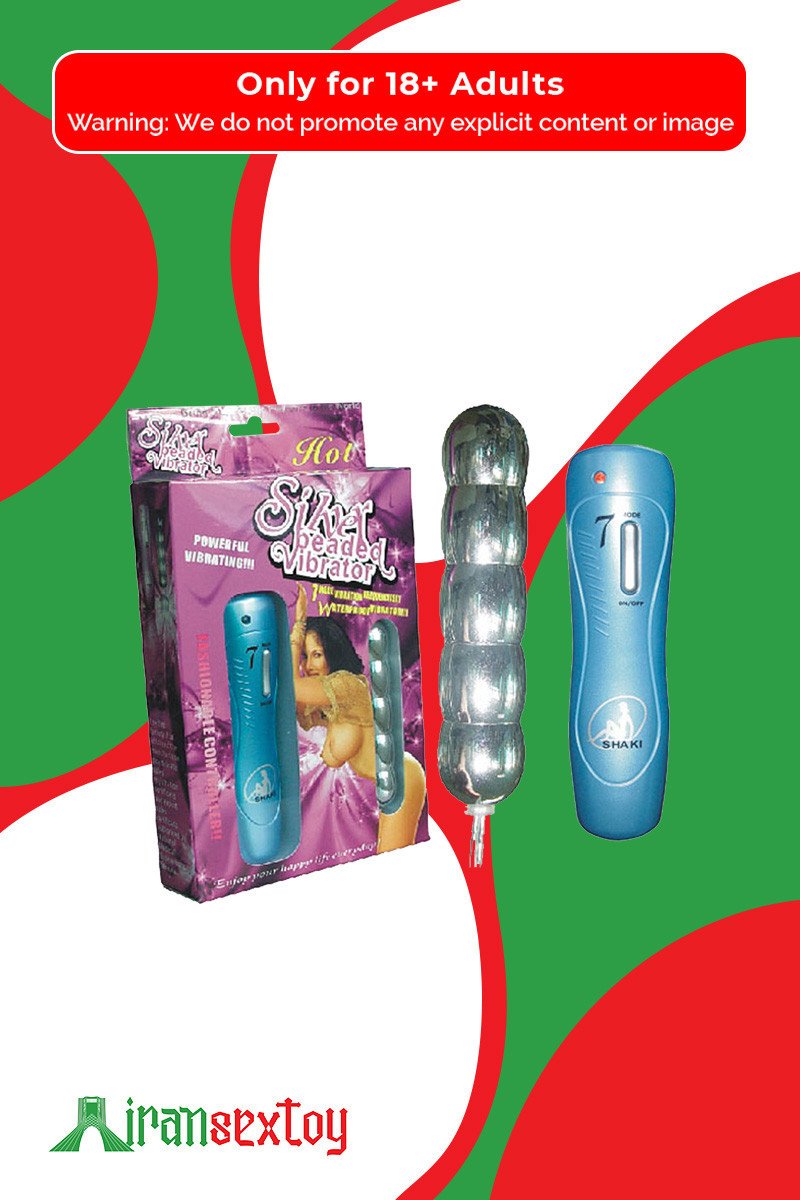 Silver Beaded Anal Vibrator-BIG AD-011